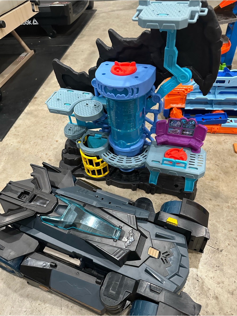 Batcave Playset Vehicle and Headquarters - Blue, Black, Purple